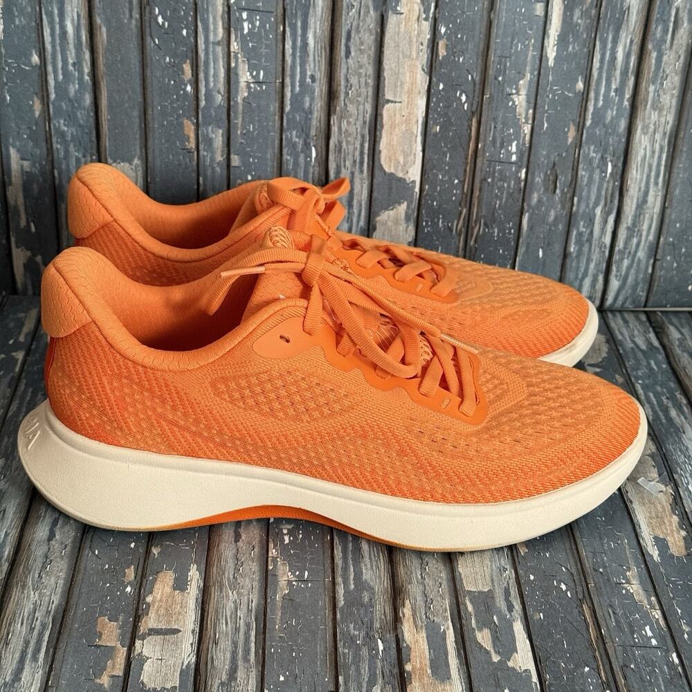 Vivaia Women's U-Leaf Mesh Sneaker Sliders Orange Peel 39 US 8